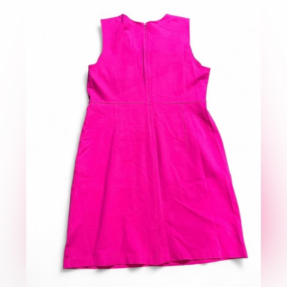 Lands' End Vibrant Pink Mini Dress Sleeveless Spring Feminine Petite - Picture 2 of 8